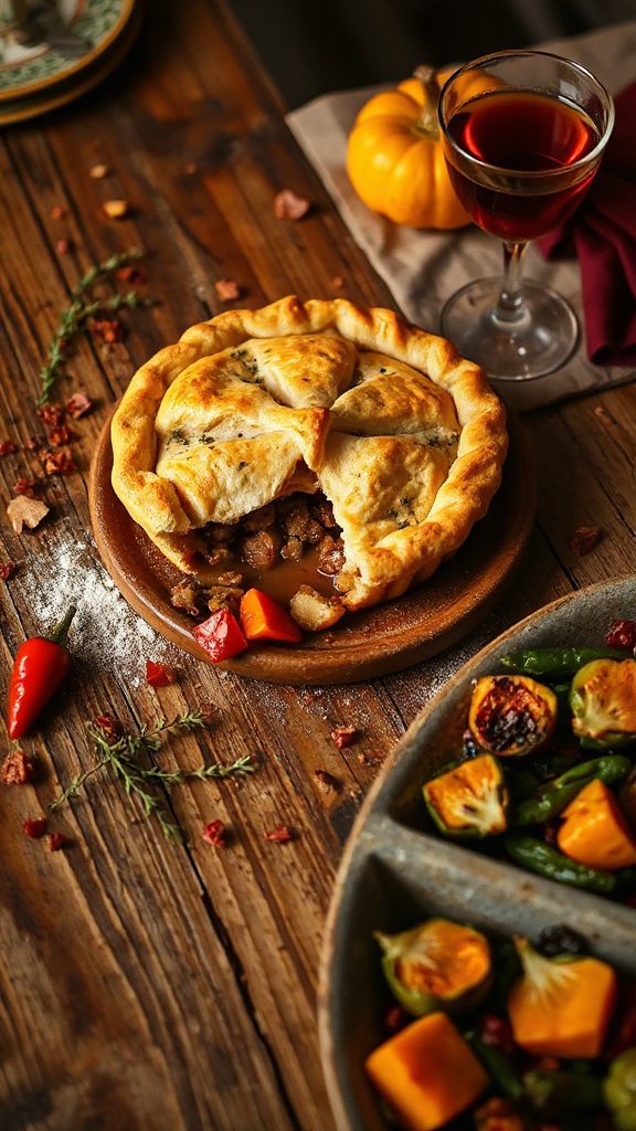turkey pot pie comfort food