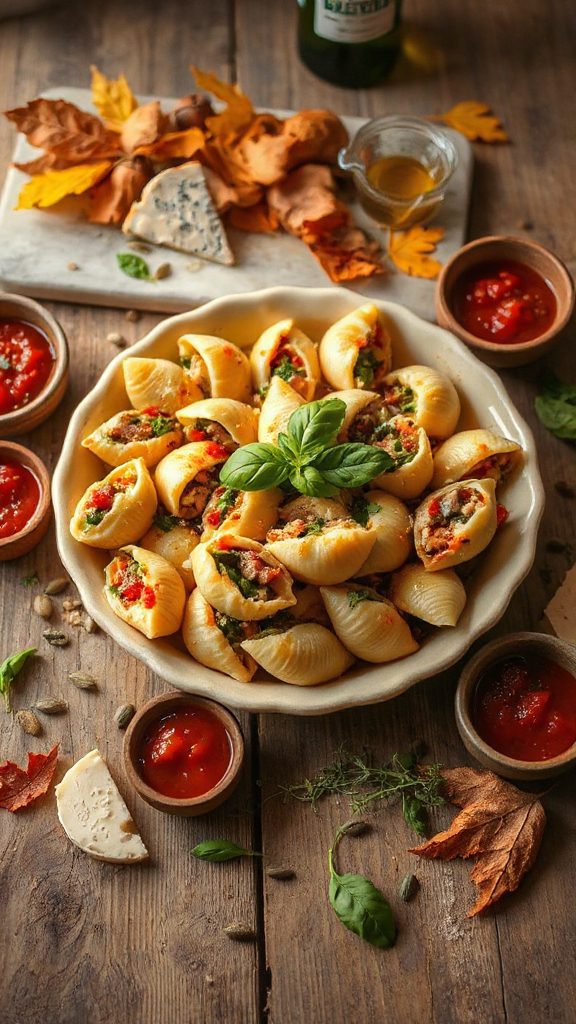 turkey spinach stuffed shells turkey spinach stuffed shells