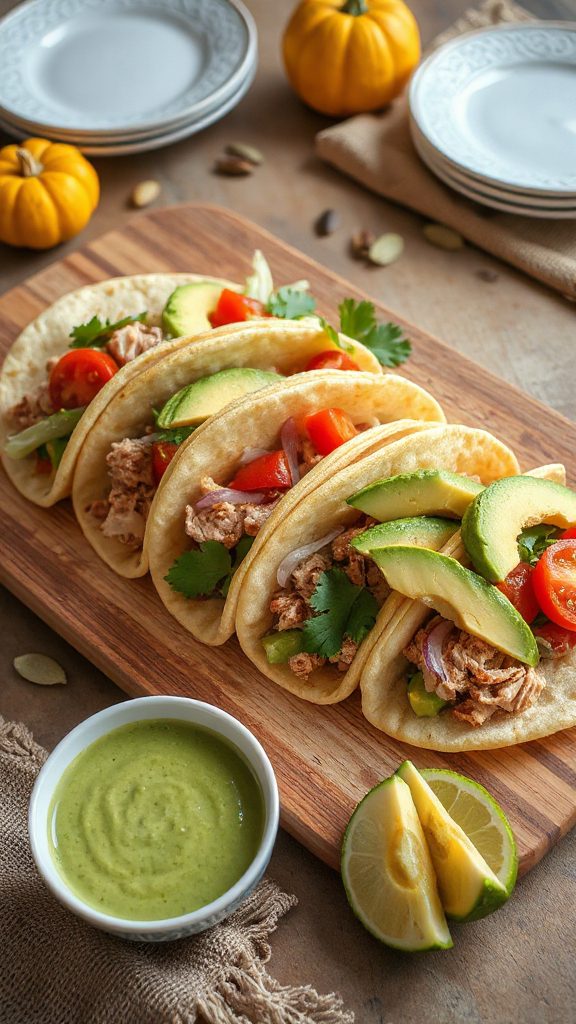 turkey tacos with avocado dressing turkey tacos with avocado dressing