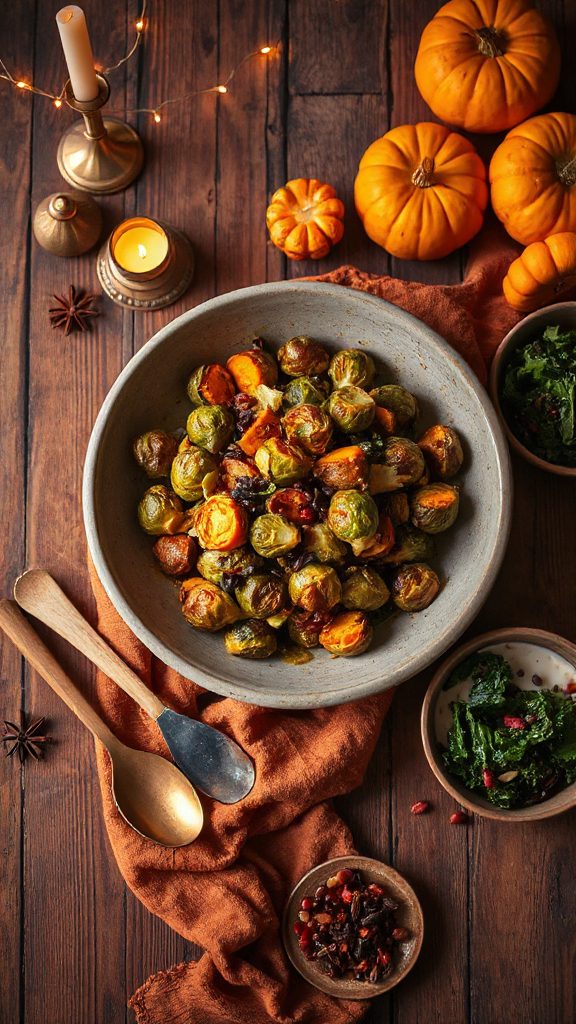 turmeric and asafoetida brussels sprouts
