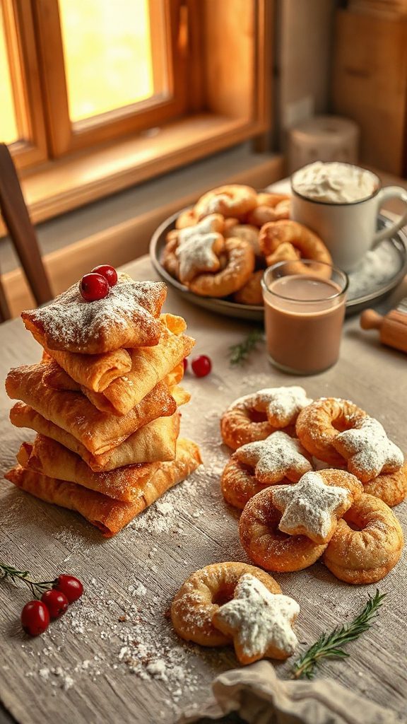 twisted crispy holiday treat