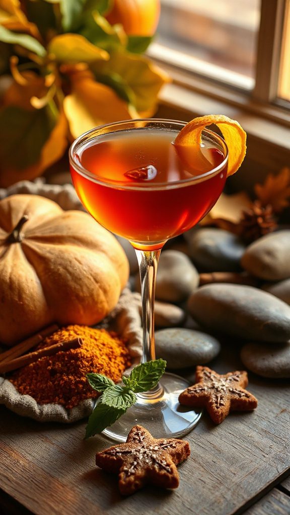 unique autumn cocktail fusion