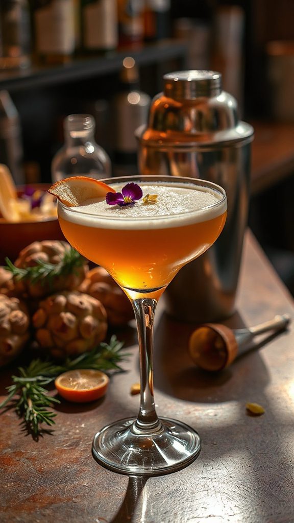 unique roasted artichoke cocktail