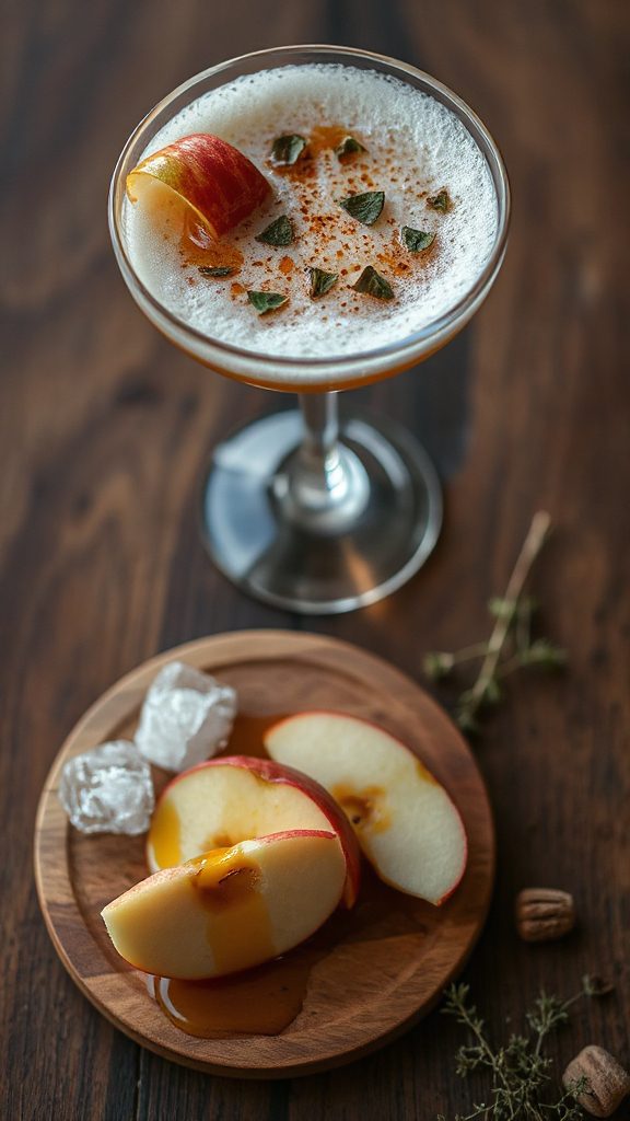 unique spiced apple cocktail