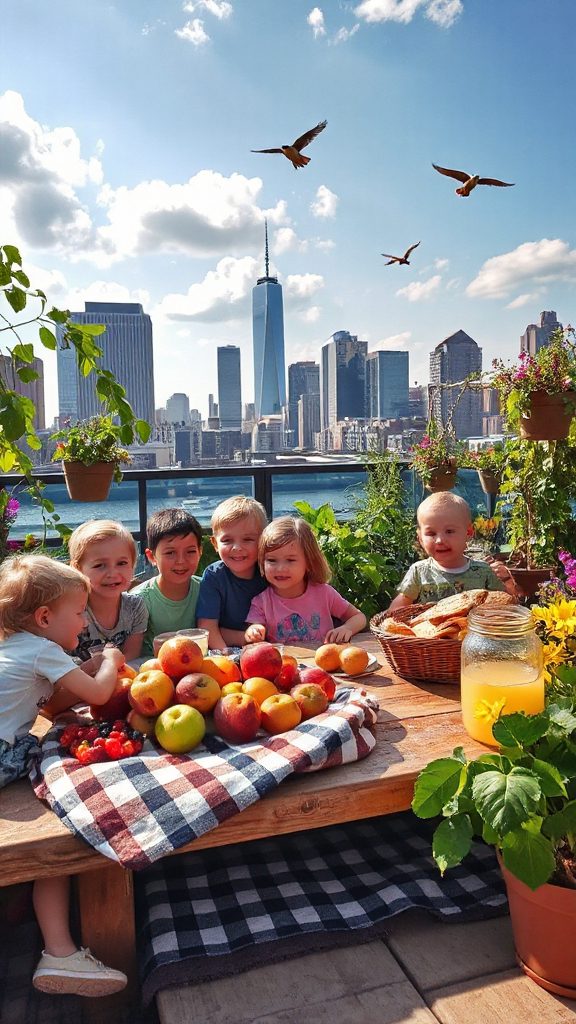 urban outdoor lunch adventure