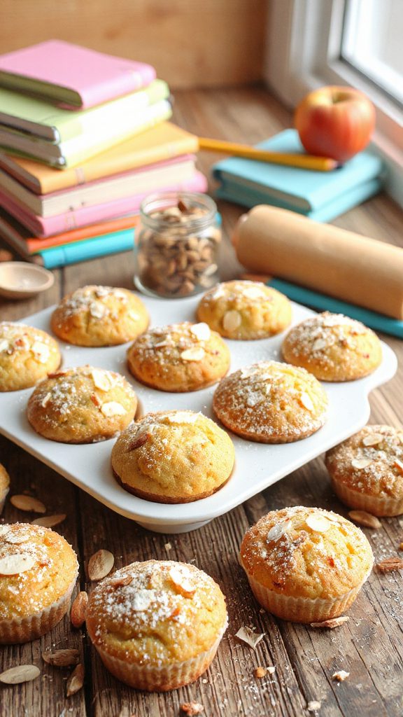 vanilla almond mini muffins vanilla almond mini muffins