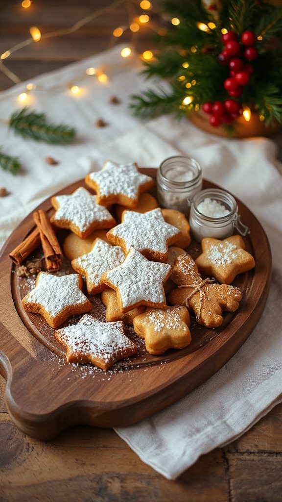 vanilla ginger holiday cookies