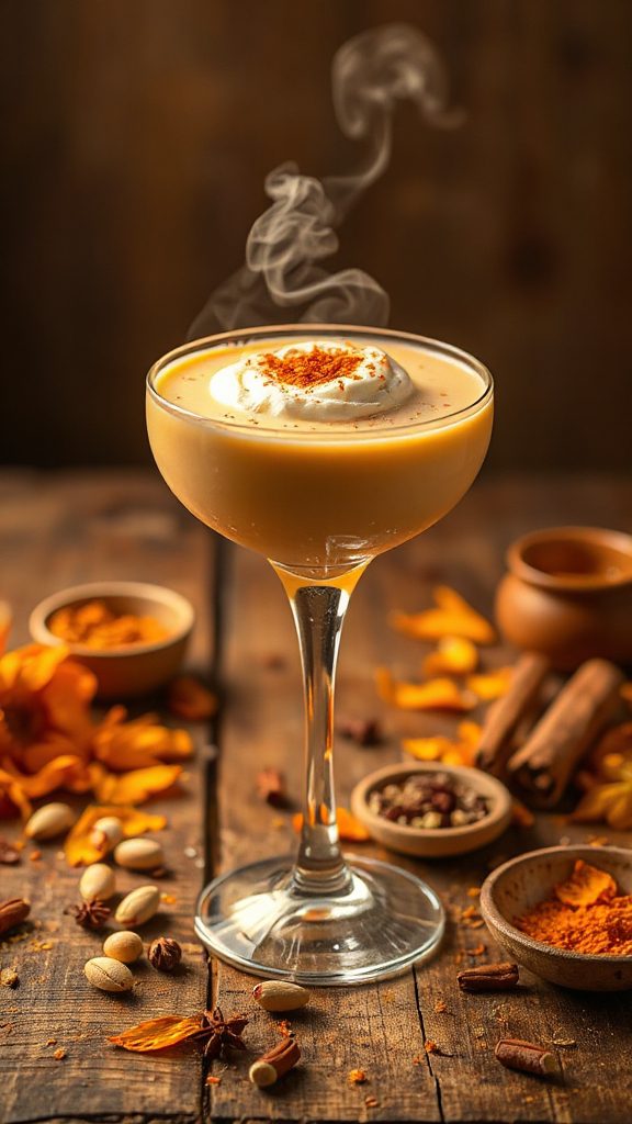 vanilla infused creamy cocktail