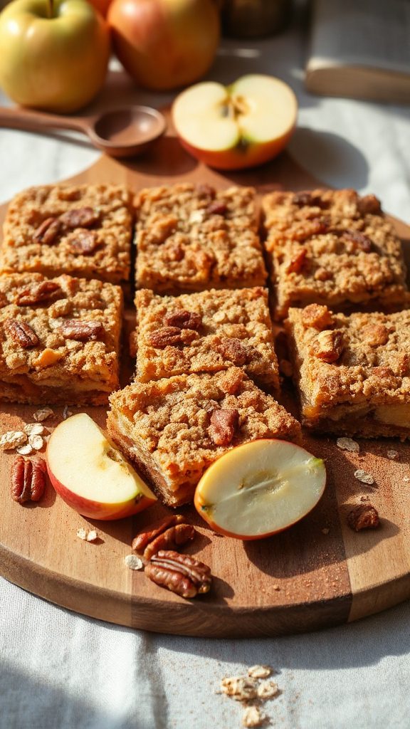 vegan apple crisp bars