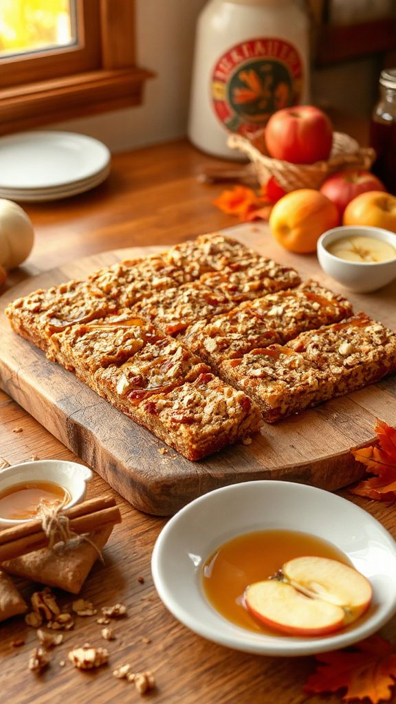 vegan apple oat bars