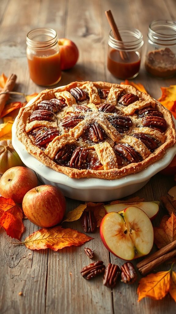 vegan apple pecan pie