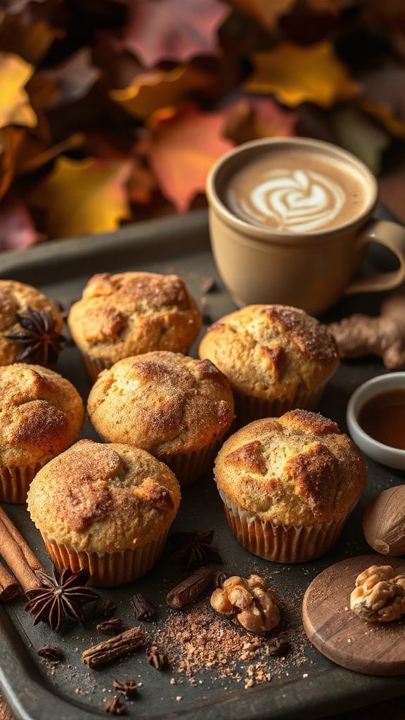 vegan chai spice muffins