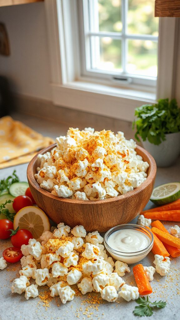 vegan cheesy popcorn snack vegan cheesy popcorn snack