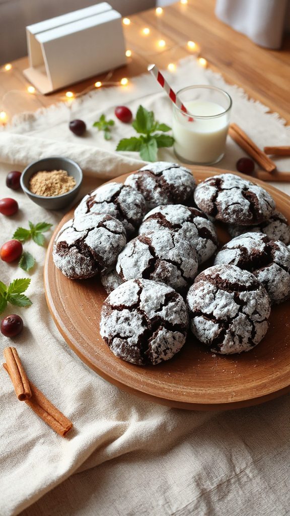 vegan chocolate crinkle cookies vegan chocolate crinkle cookies