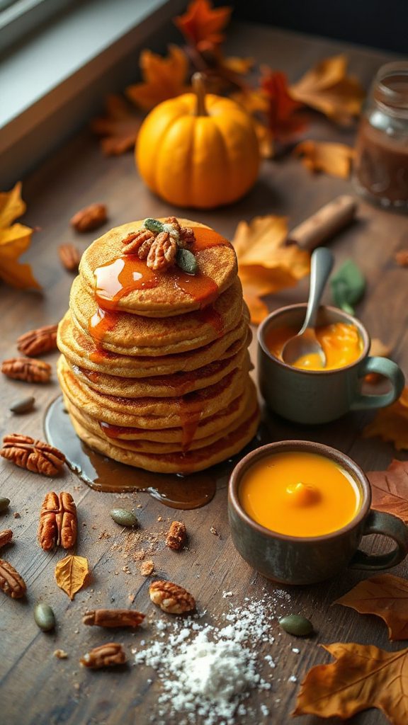 vegan fluffy pumpkin pancakes vegan fluffy pumpkin pancakes