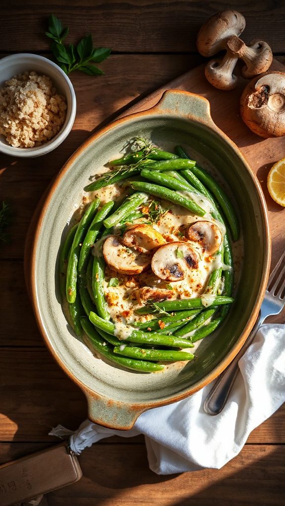 vegan green bean casserole