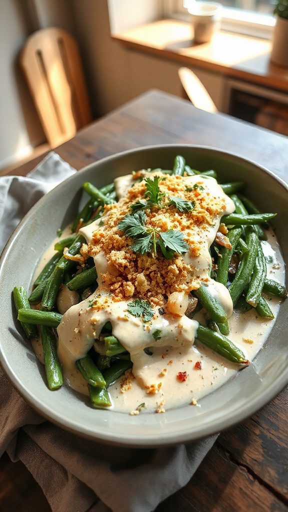 vegan green bean casserole recipe