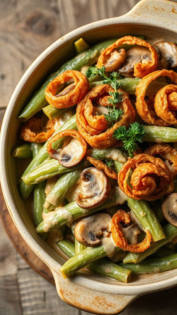 vegan green bean casserole recipe