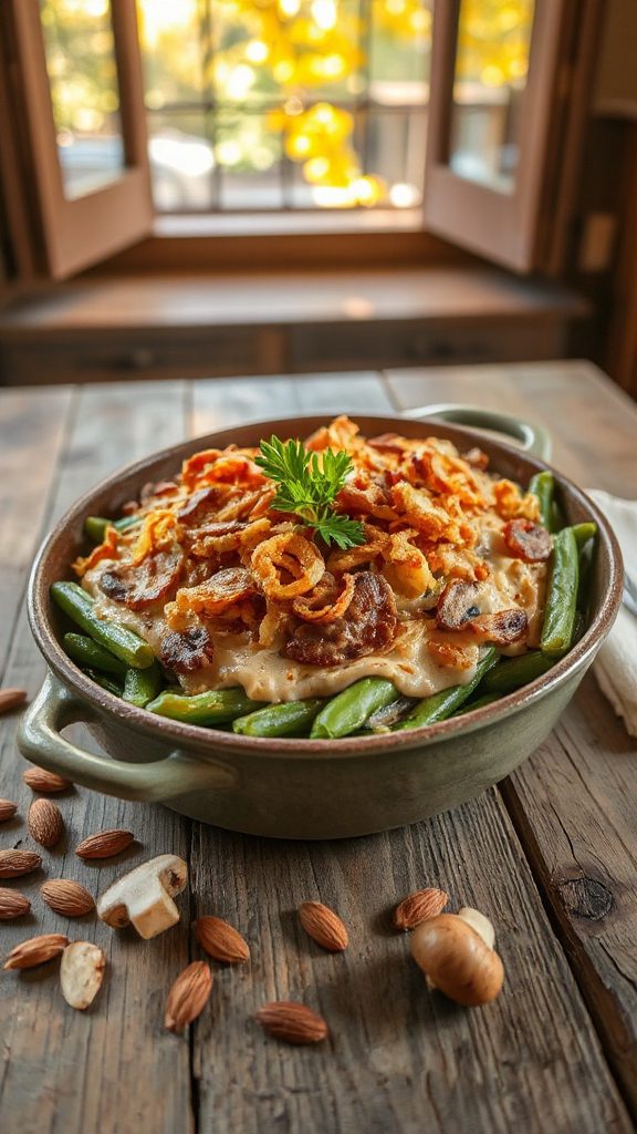 vegan green bean casserole recipe