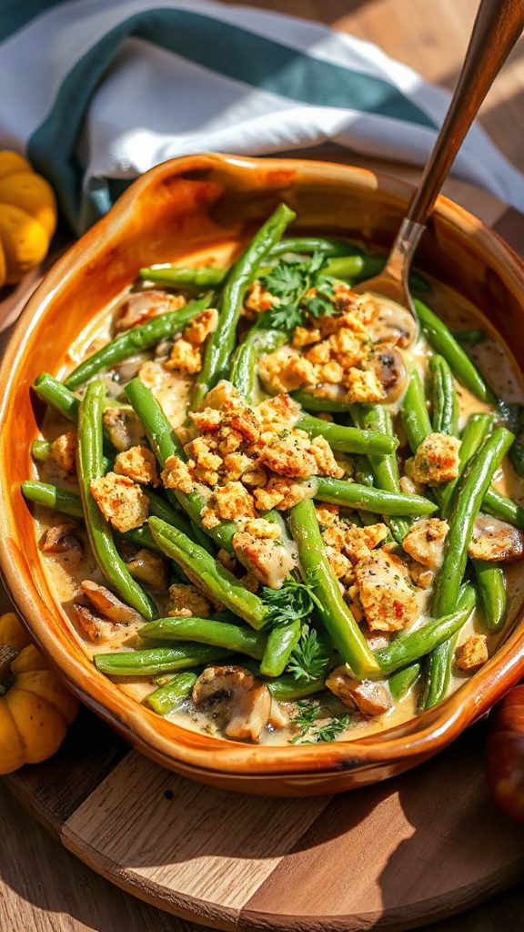 vegan green bean casserole recipe