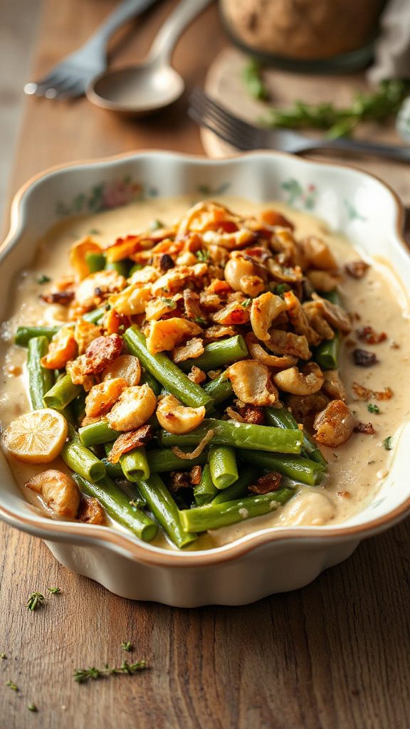 vegan green bean casserole recipe