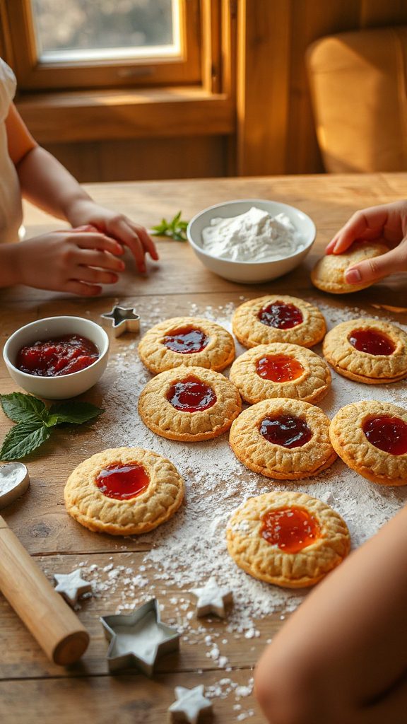 vegan linzer cookie delight
