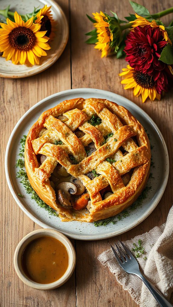 vegan mushroom pot pie
