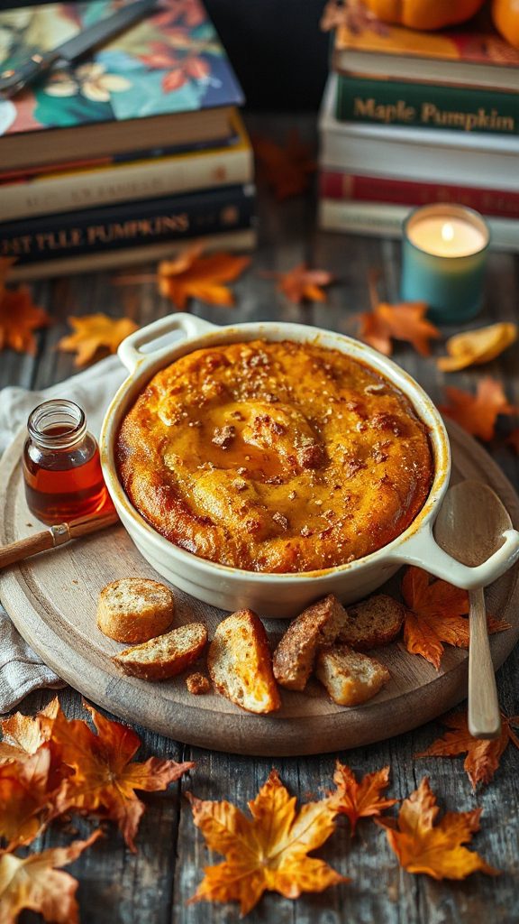 vegan pumpkin bread pudding