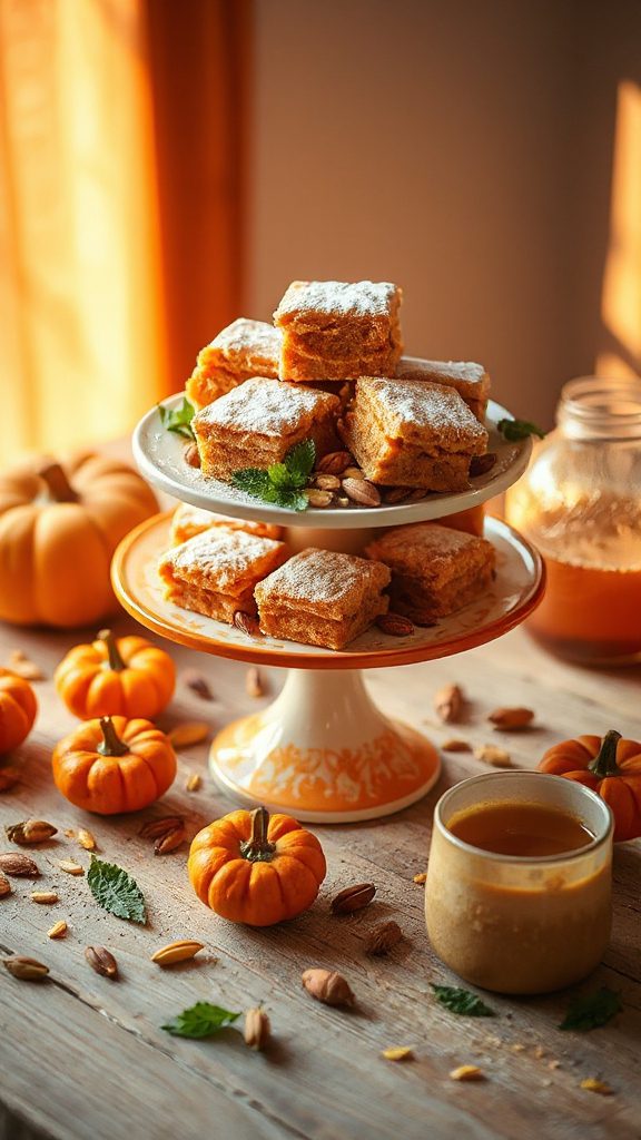 vegan pumpkin marshmallow treats