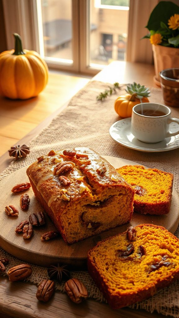 vegan pumpkin nut loaf