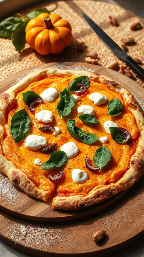 vegan squash spinach pizza vegan squash spinach pizza