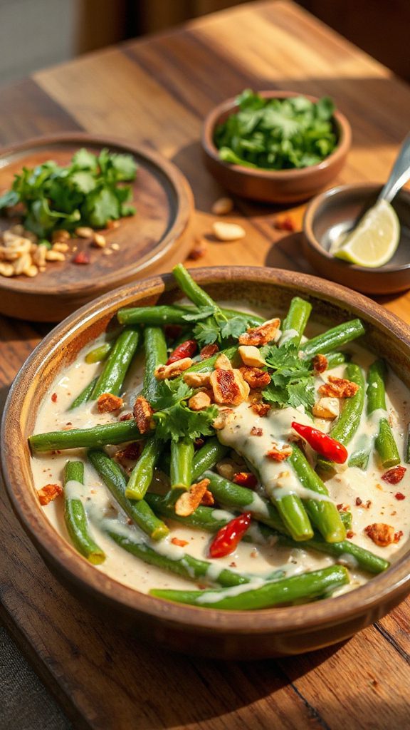 vegan thai green bean casserole