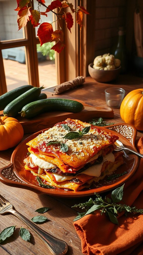 vegetarian butternut squash lasagna
