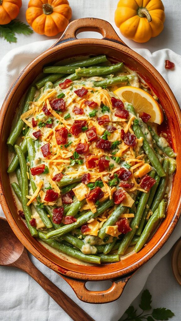 vegetarian green bean casserole vegetarian green bean casserole