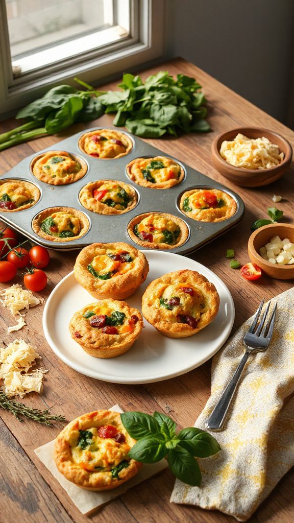 veggie filled mini quiches veggie filled mini quiches