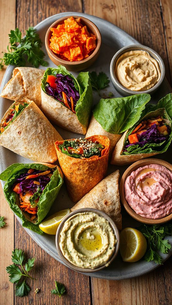 veggie hummus wrap recipe