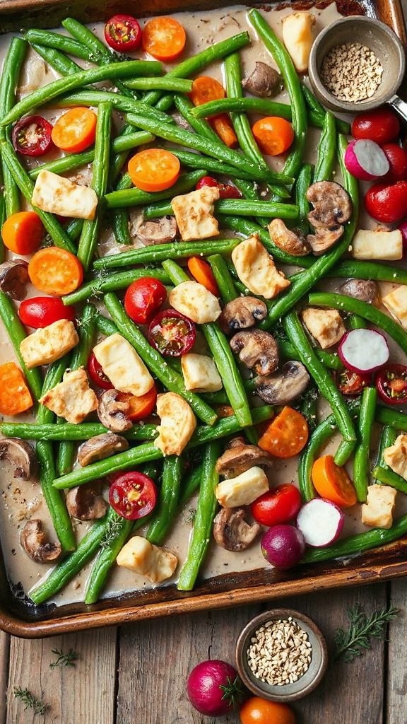 veggie loaded green bean casserole