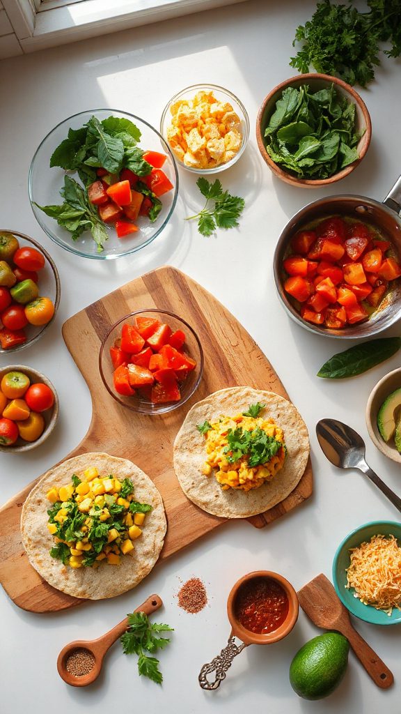 veggie packed breakfast burritos recipe