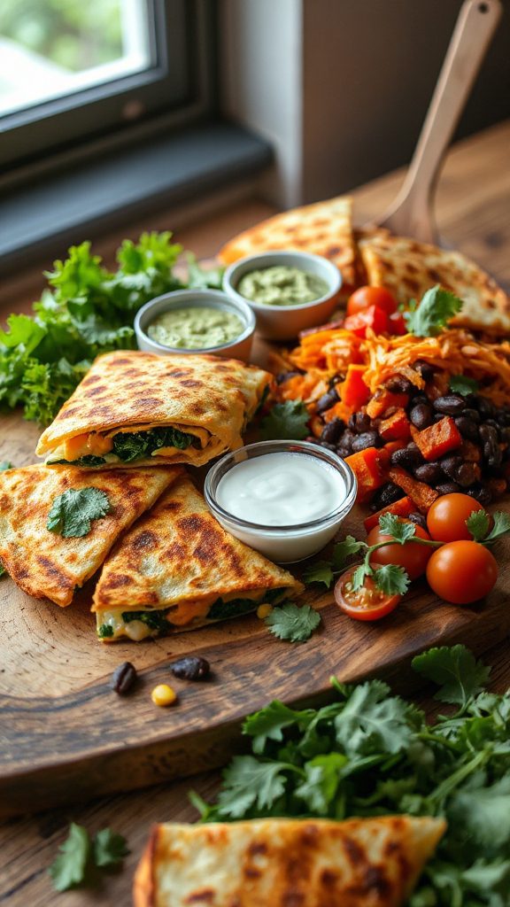 veggie packed cheesy quesadillas delight