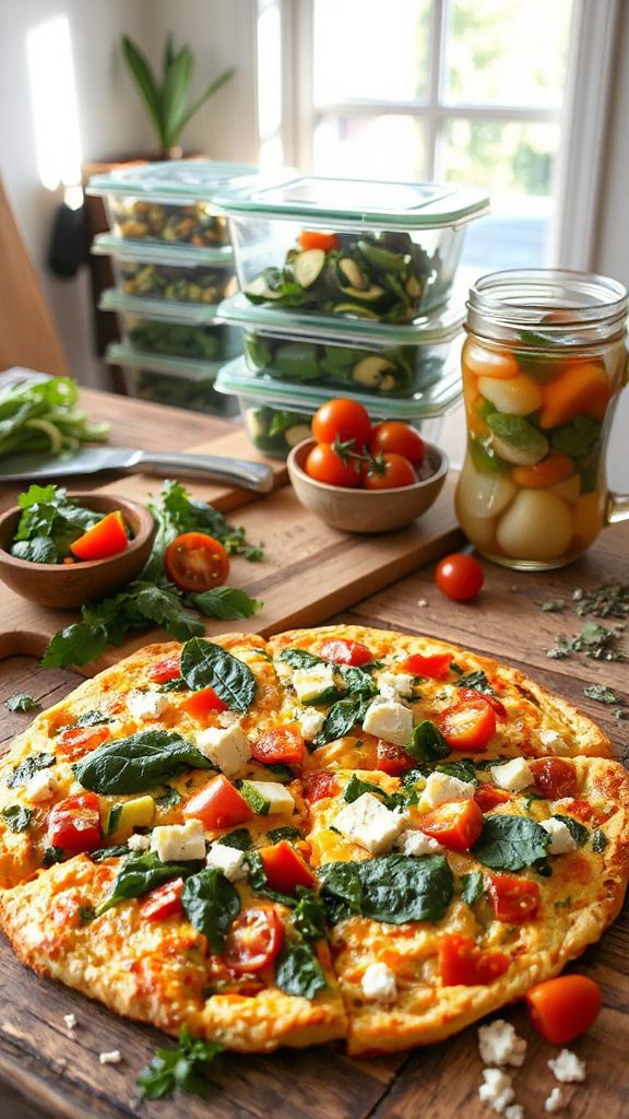 veggie packed egg based frittatas