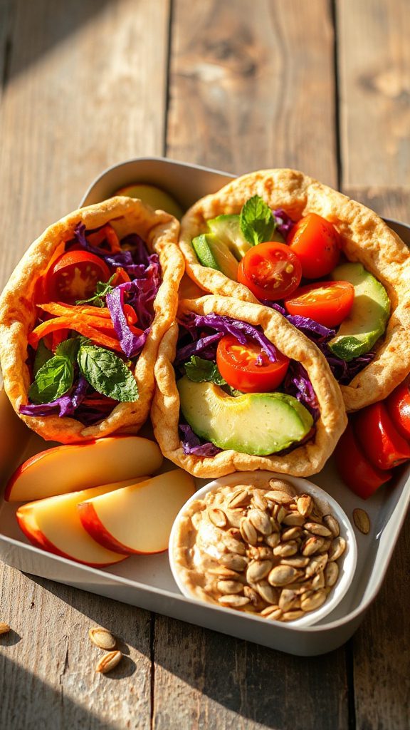 veggie stuffed pita pockets recipe