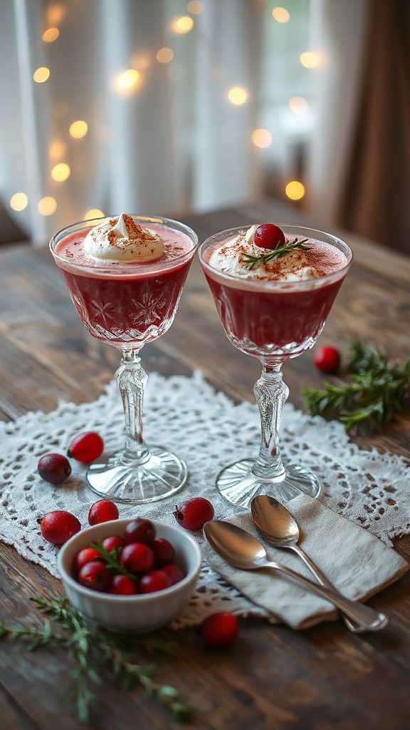 velvety cranberry cream cocktail