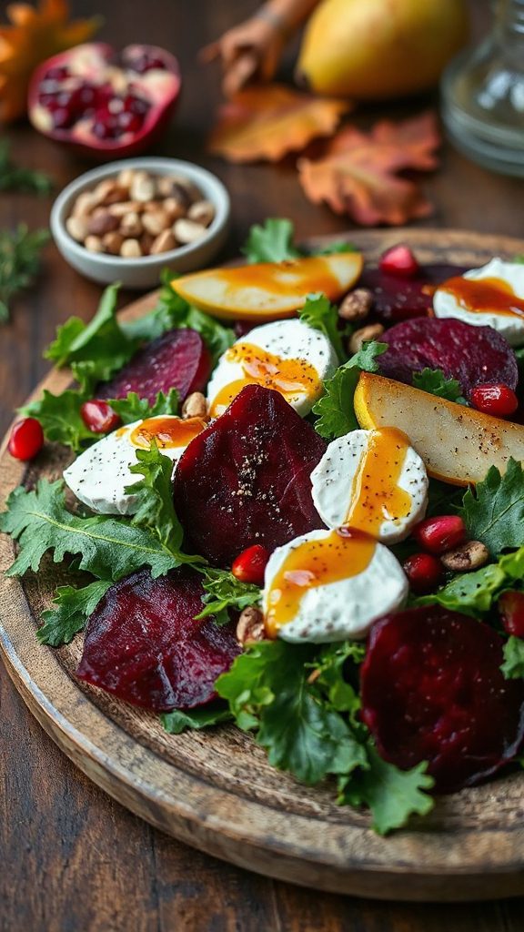 vibrant autumn beet salad