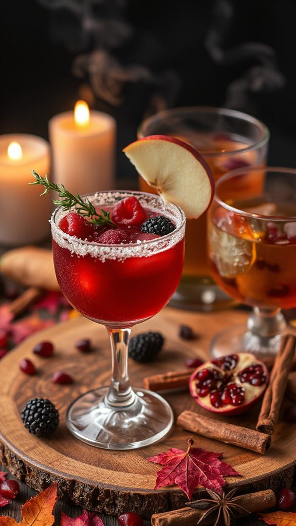 vibrant autumn berry cocktail vibrant autumn berry cocktail