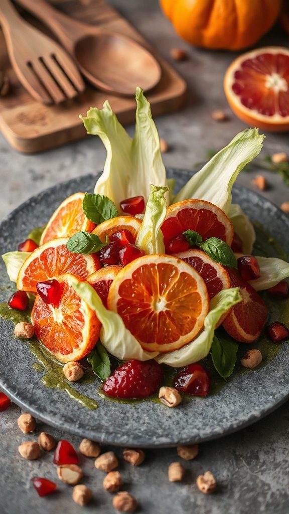 vibrant autumn citrus salad