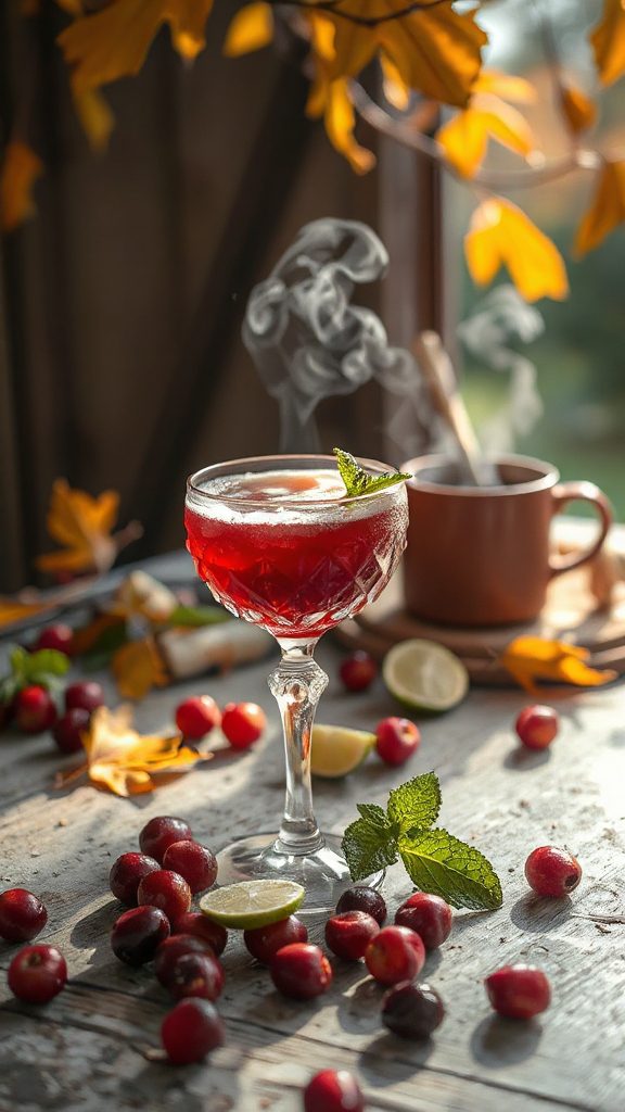 vibrant autumn cranberry cocktail vibrant autumn cranberry cocktail
