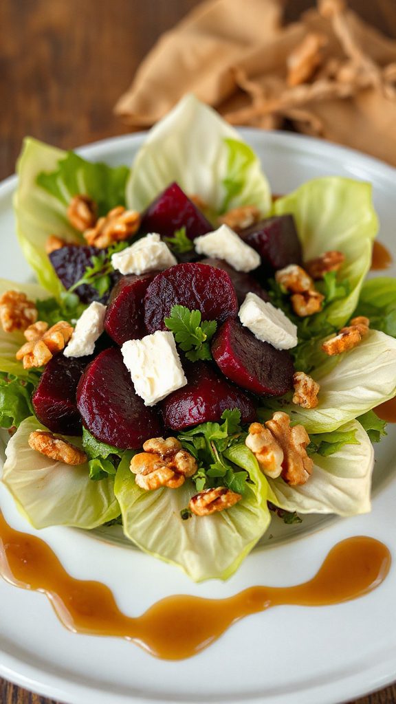 vibrant autumn salad combination