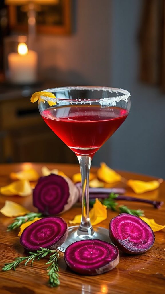 vibrant beet infused cocktail recipe