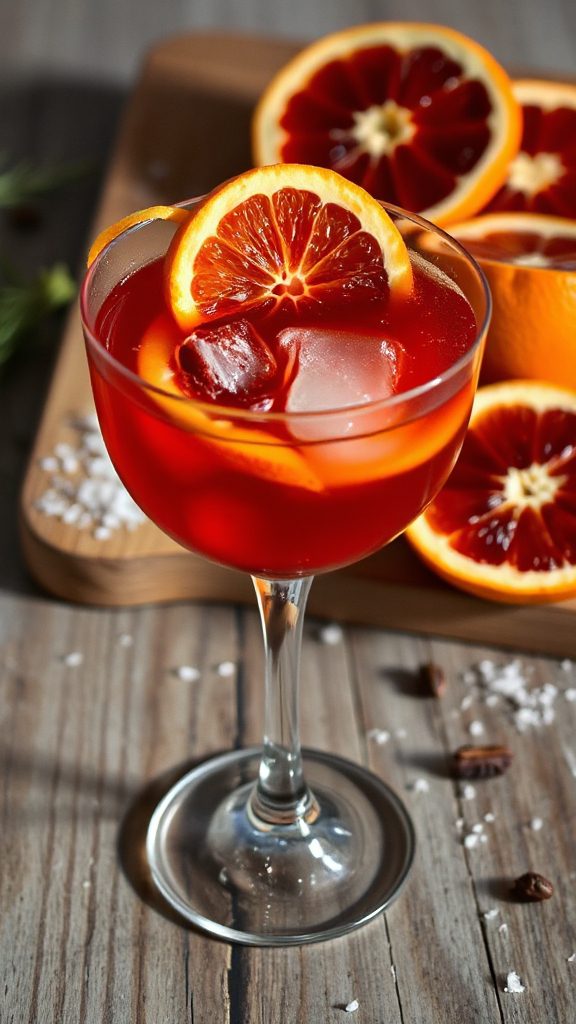 vibrant blood orange cocktail vibrant blood orange cocktail