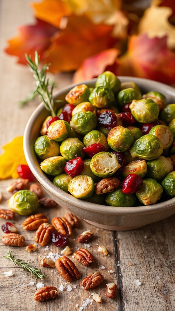 vibrant brussels sprouts dish